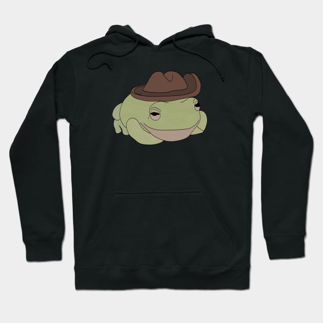 Cowboy Frog Hoodie by RockyCreekArt